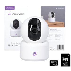 Chytrá domácí kamera WiFi PTZ 4Mpx SHD 3x zoom IR noční vidění USB-C Quantum 200 Encore View + 32GB paměťová karta microSDHC Apacer Secure Digital Card