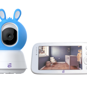 Inteligentní WiFi kamera chůvička otočná FHD alarm ukolébavky Baby Guard + monitor modrý Encore View