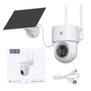 Inteligentní kamera Starlight WiFi + Solární panel 3W USB-C PTZ 4Mpx FHD IP65 Spectra 400 Encore View