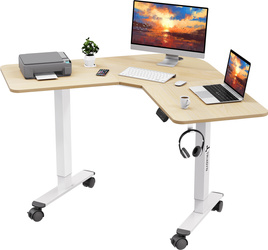 Triadyn WorkBase 1206L — Světlý dub ROHOVÝ 120x120 cm